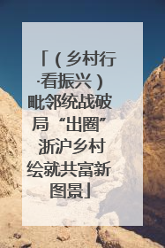 （乡村行·看振兴）毗邻统战破局“出圈” 浙沪乡村绘就共富新图景